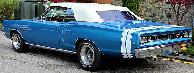 Rear view of the 1968 model Dodge Coronet R/T