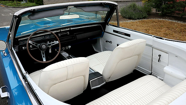 Interior of a 68 Dodge Coronet R/T Convertible